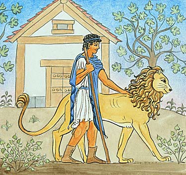 interior illustration: Adroclus and his Lion